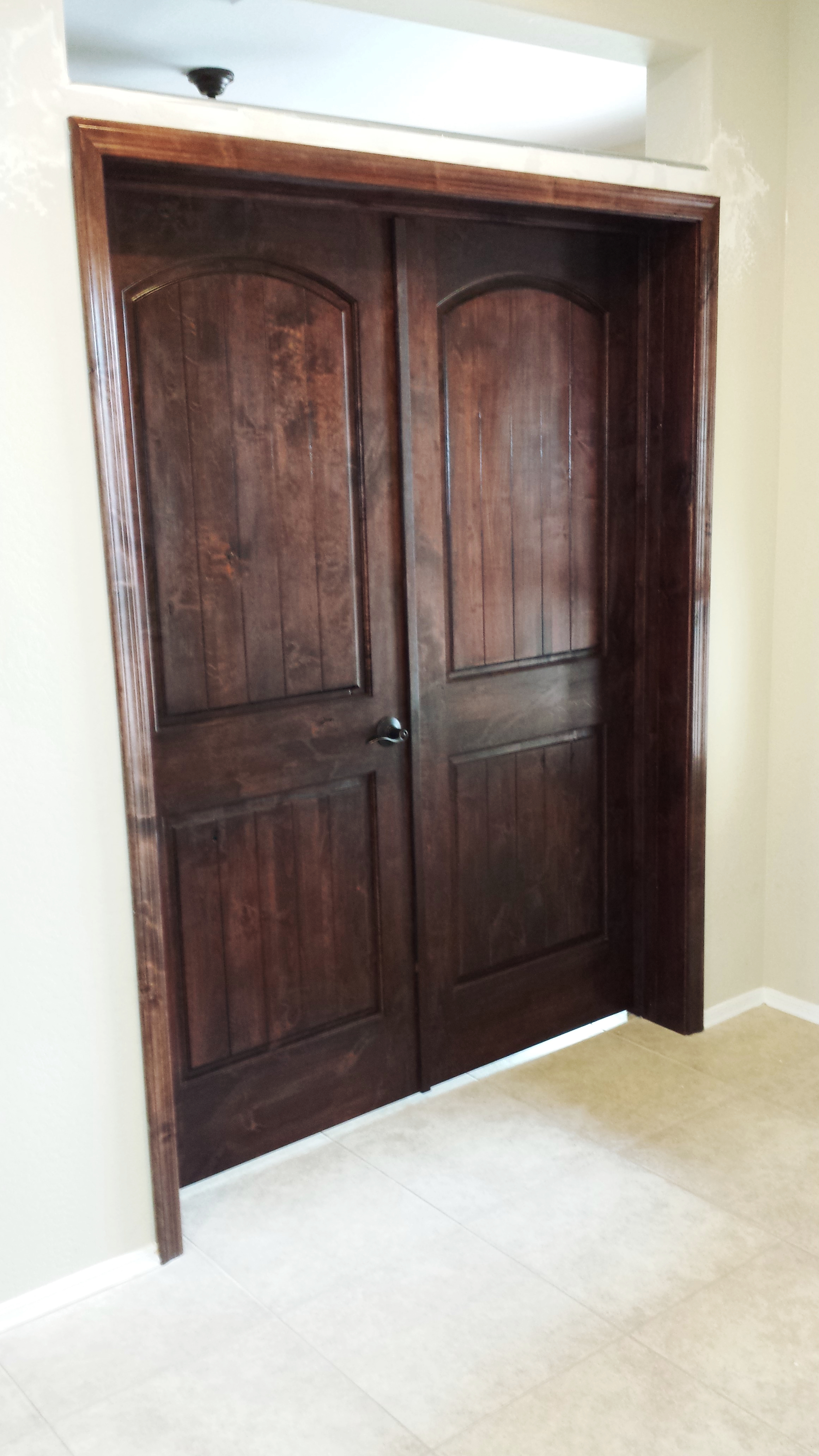 Installing Double Interior Knotty Alder Doors