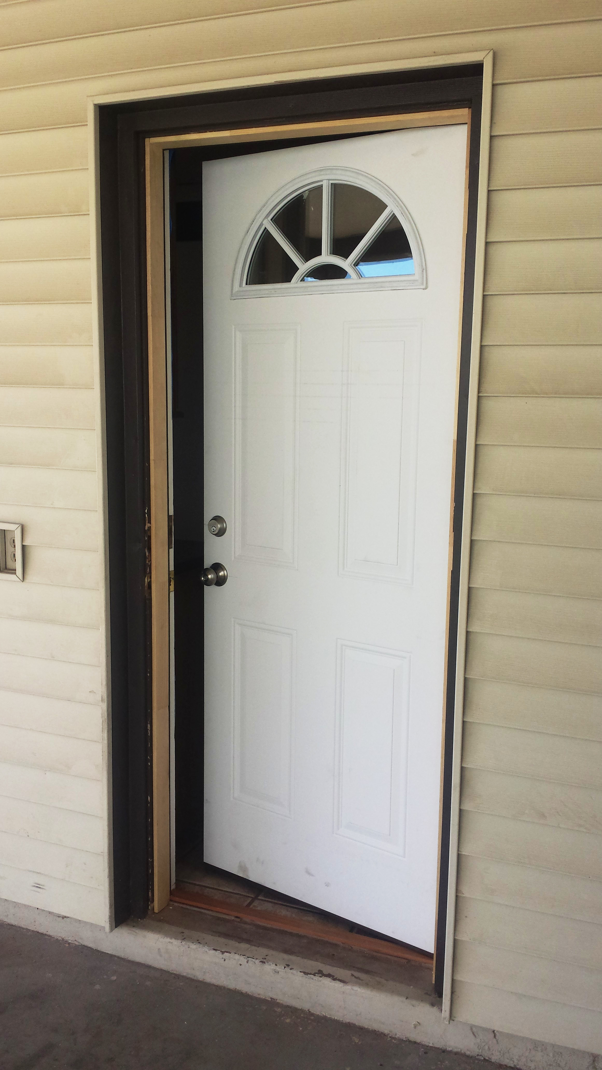 Installing a swinging door